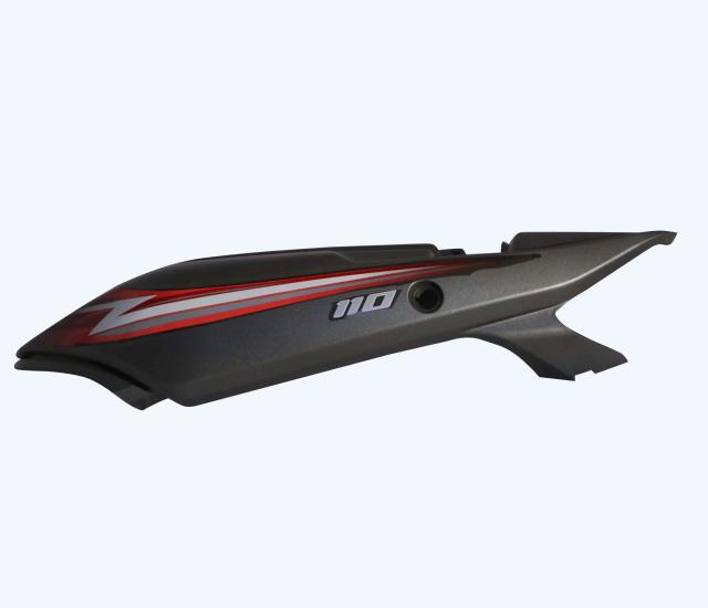 Tail Panel/seat Cowl-tvs Star City Plus Matt Titanium Grey