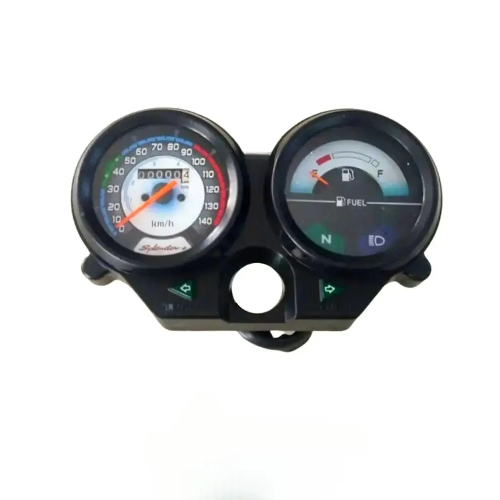 Analog Speedometer For Hero Splendor Plus New | With Meter Holder & Blup