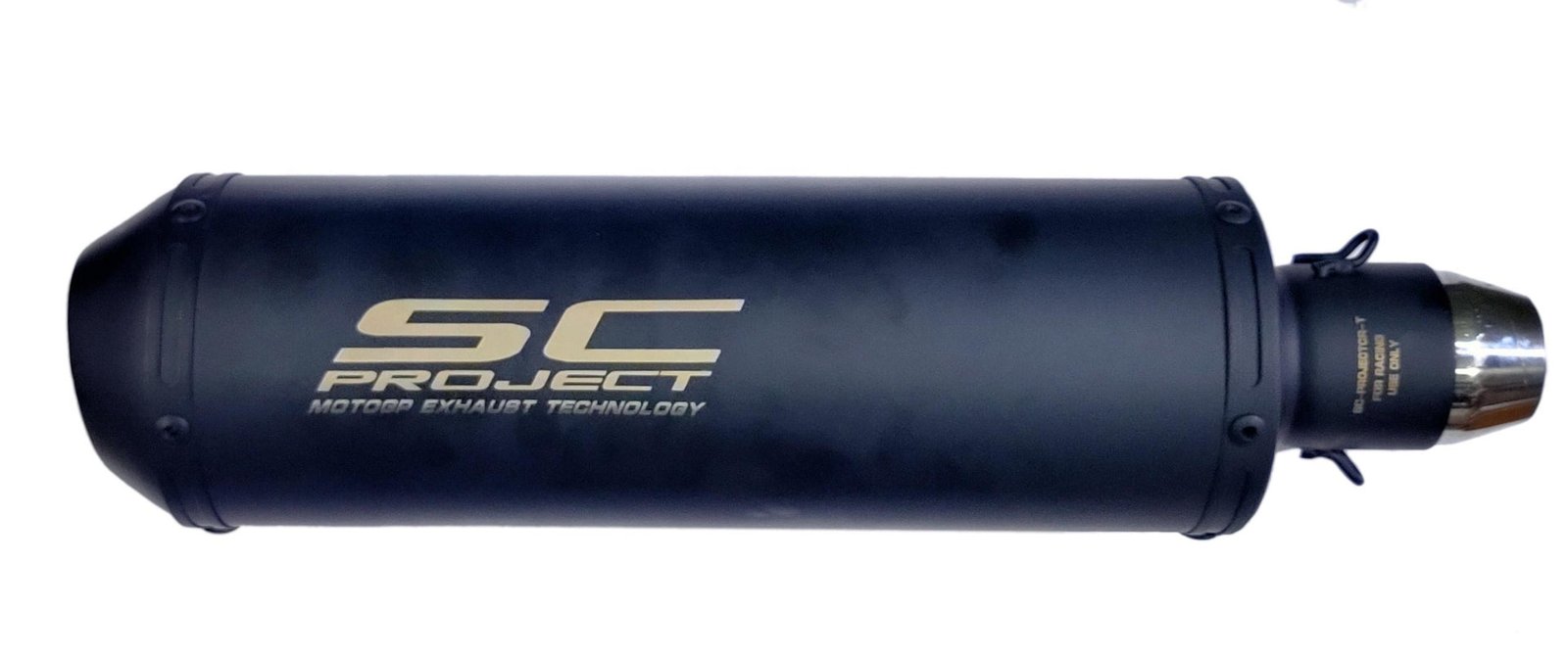 Basic Long Style 51 Mm Inlet Stainless Steel Universal Slip-on For Mild Sound Long Size – Black