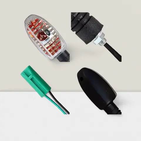 Blinker Indicator Assly. Compatible For Bajaj Platina White