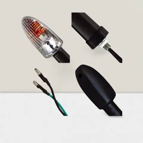 Blinker Indicator Assly. Compatible For Tvs Apache Rtr (white)