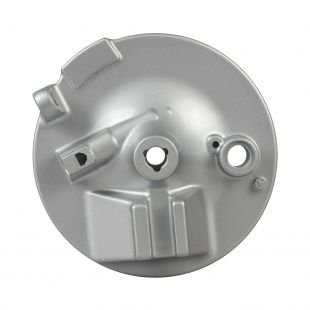 Brake Shoe Plates (brake Hub Plate) Panel Sub Comp. Fr.brk. All 100-cc & 125-cc (silver Colour)