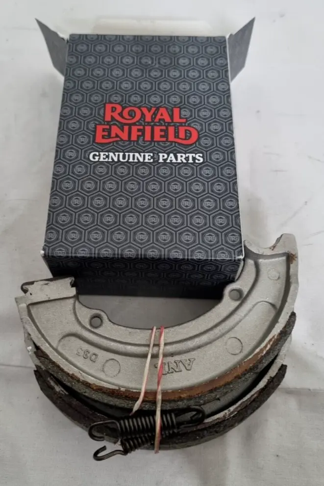 Brake Shoe & Spring Kit-new Kab00400 Royal Enfield J Reborn (oem),