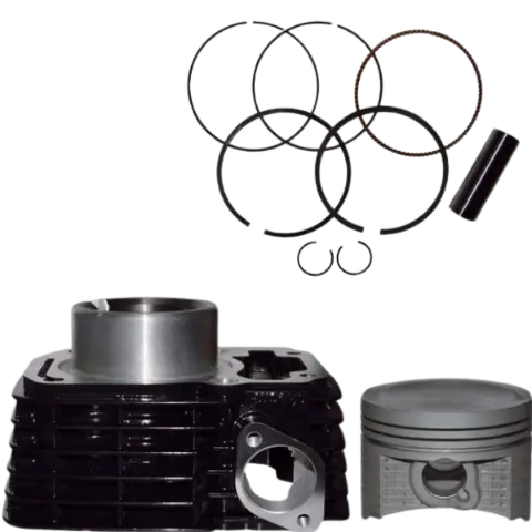 Cylinder Block Piston Kit Compatible For Honda Shine Black Genuine