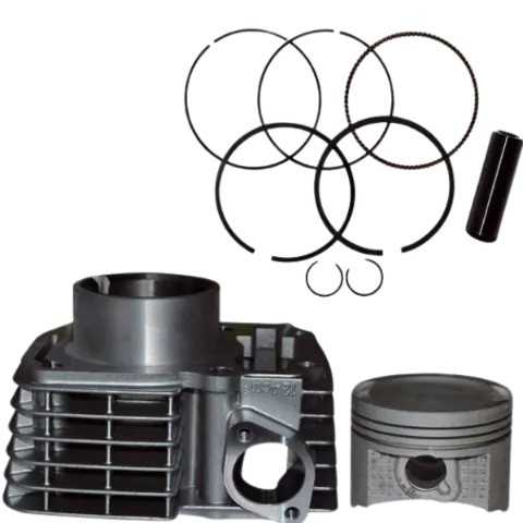 Cylinder Block Piston Kit Compatible For Honda Shine Silver Genuine