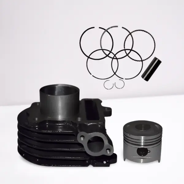 Cylinder Block Piston Kit Compatible For Tvs Scooty Pep