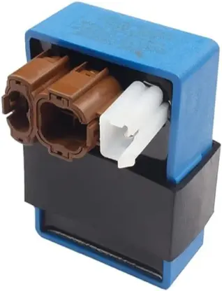 Deutsche Black Plastic Cdi (4+2+2 Pin) Module Compatible With Royal Enfield Cruser Bike 350cc | Blue | Bullet Bike | Re