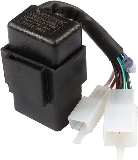 Deutsche Black Replacement Cdi (6+2 Pin + 1 Terminal Wire) Unit Fit For Tvs Victor