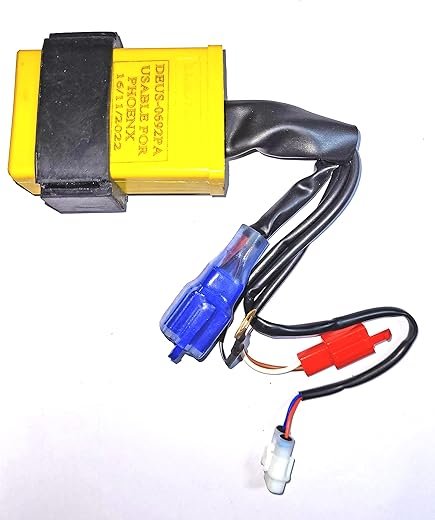Deutsche C.d.i. Unit (9 Pole 7 Pin+2+2pin+1 Terminal Wire) For Tvs Phoenix | Bike Accessory | Cdi Unit For Bike | Black Replacement Cdi Unit | Oem (original Equipment Manufacturer)