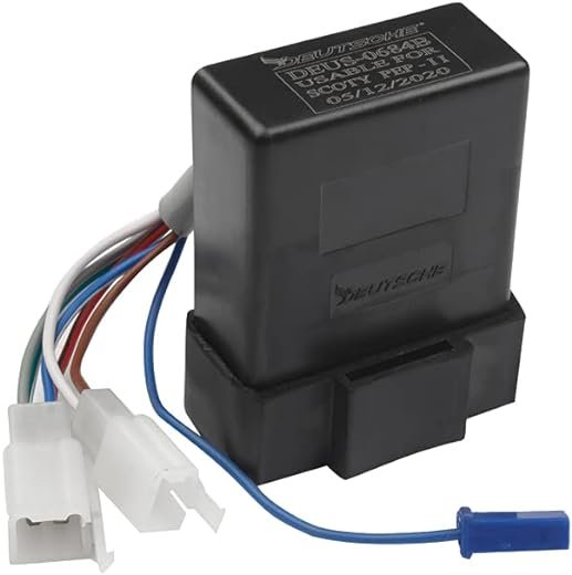 Deutsche Cdi (2+4+1 Pin) Black Racing Wired Ignitor Box Compatible With Tvs Scooty Pep-ii