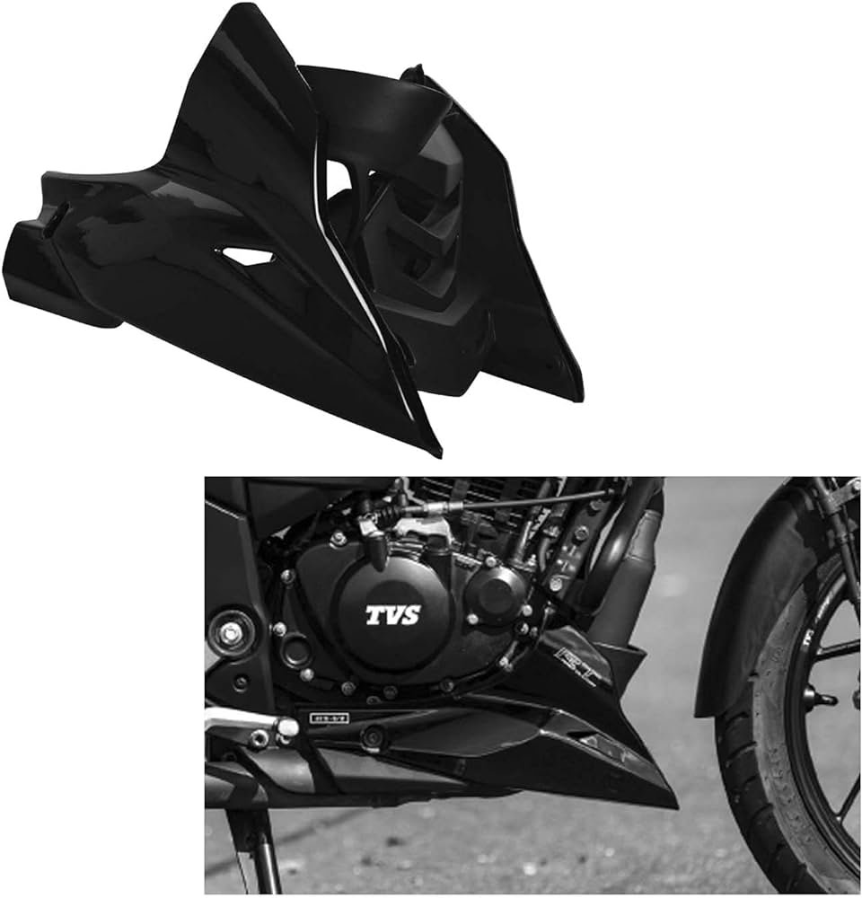 Engine Guard Set Black For Tvs Apache Rtr 160/200 4v