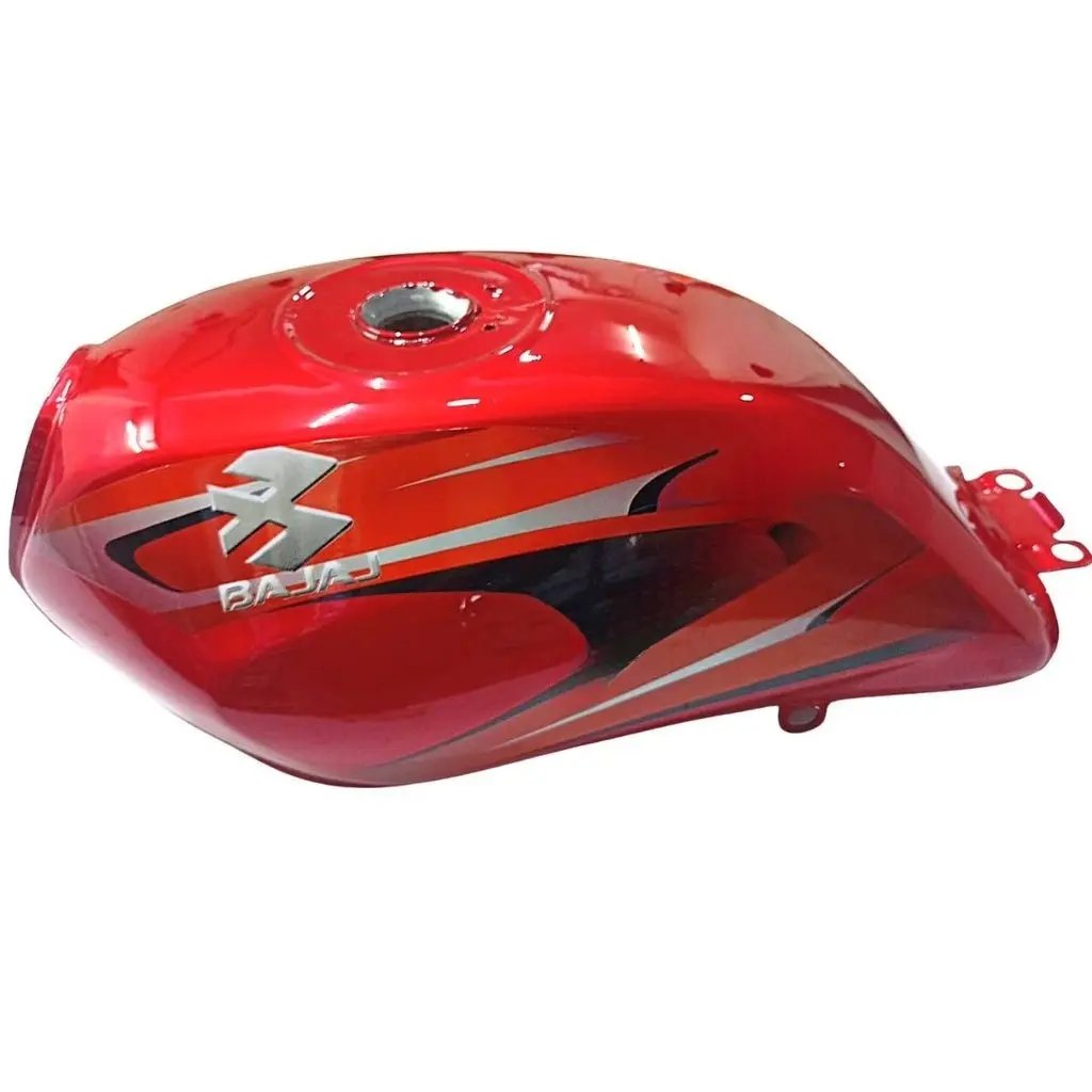 Petrol Tank For Bajaj Platina 100 (red/silver)