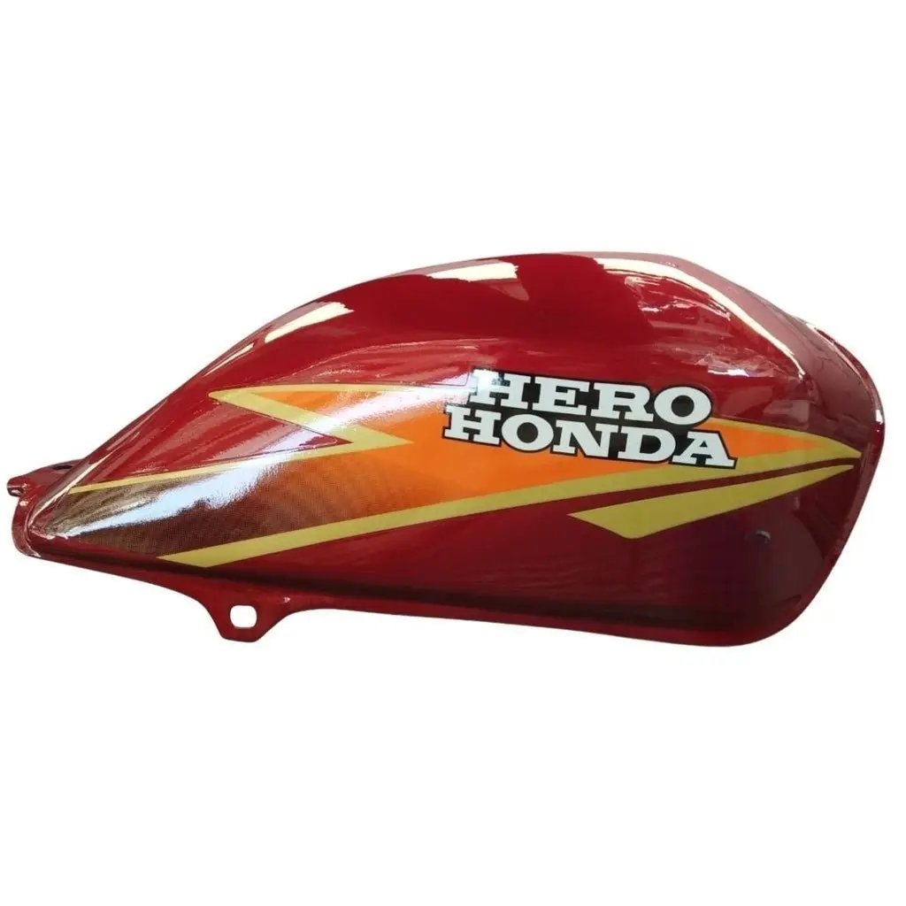 Petrol Tank For Hero Cd Dawn Deluxe (cherry Red/orange)