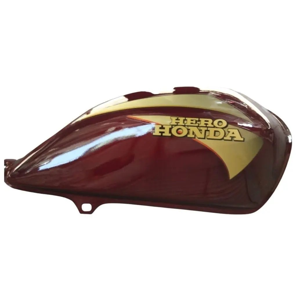 Petrol Tank For Hero Cd Dawn (wine Red/golden)