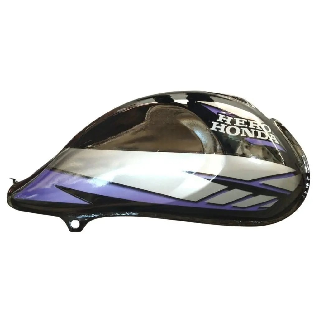 Petrol Tank For Hero Cd Deluxe New Model (black/blue)