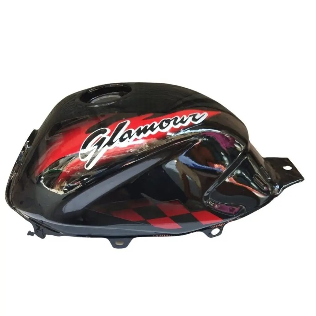 Petrol Tank For Hero Glamour Type 2 (black/red)