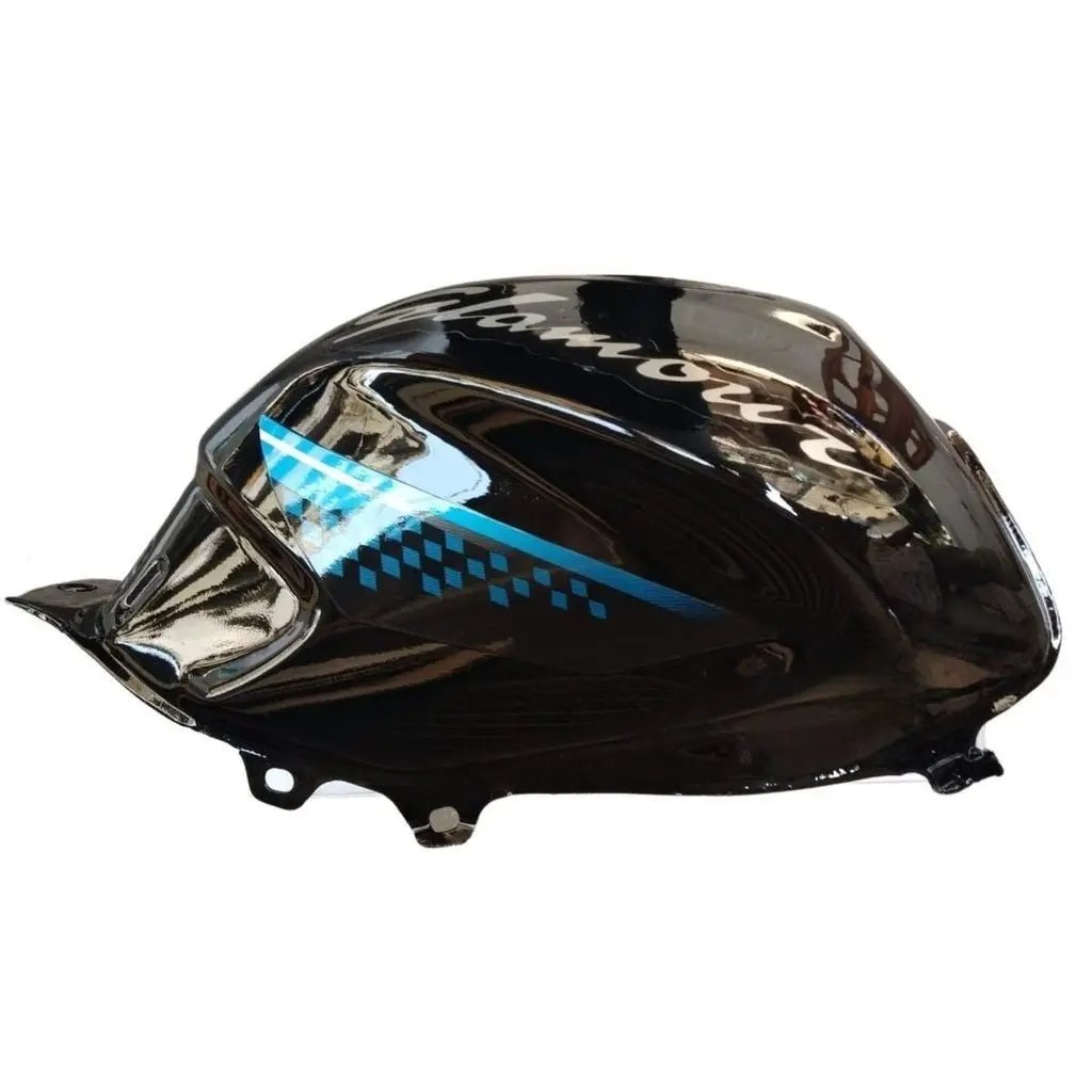 Petrol Tank For Hero Glamour Type 3/ Type 4 (black/blue)