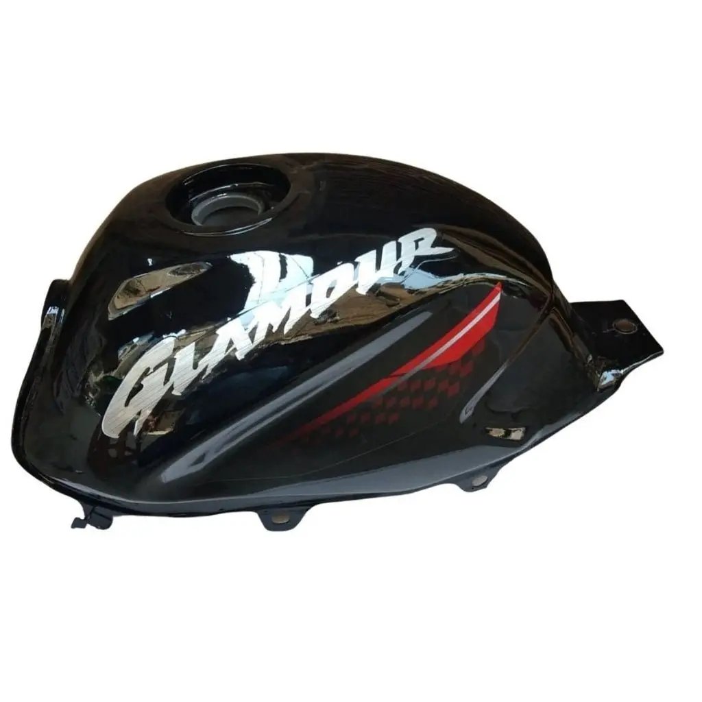Petrol Tank For Hero Glamour Type 3/ Type 4 (black/red)