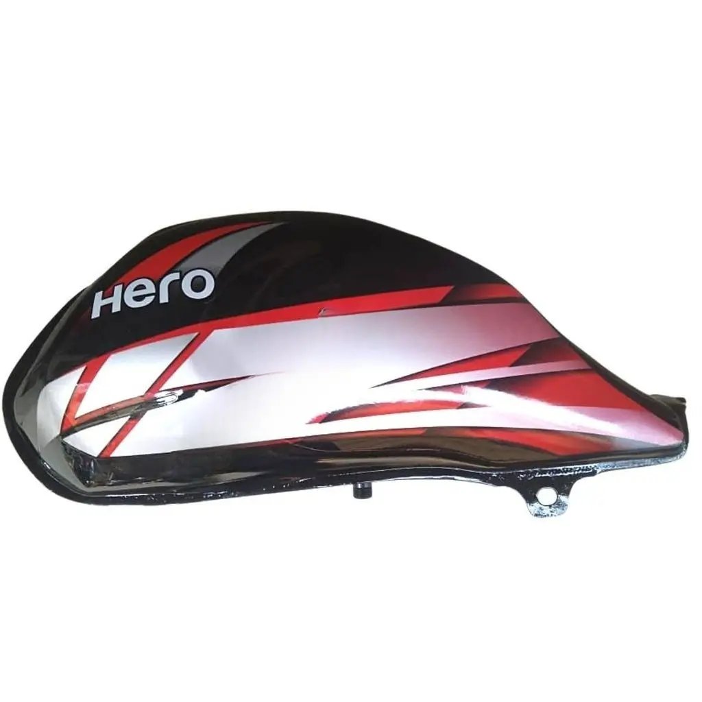 Petrol Tank For Hero Hf Deluxe 2016 (black/red)