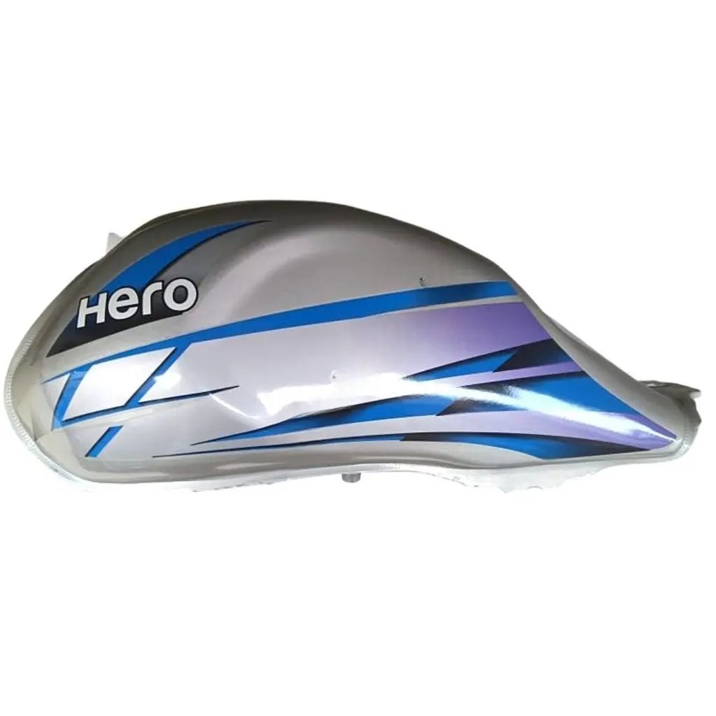 Petrol Tank For Hero Hf Deluxe 2016 (silver/blue)