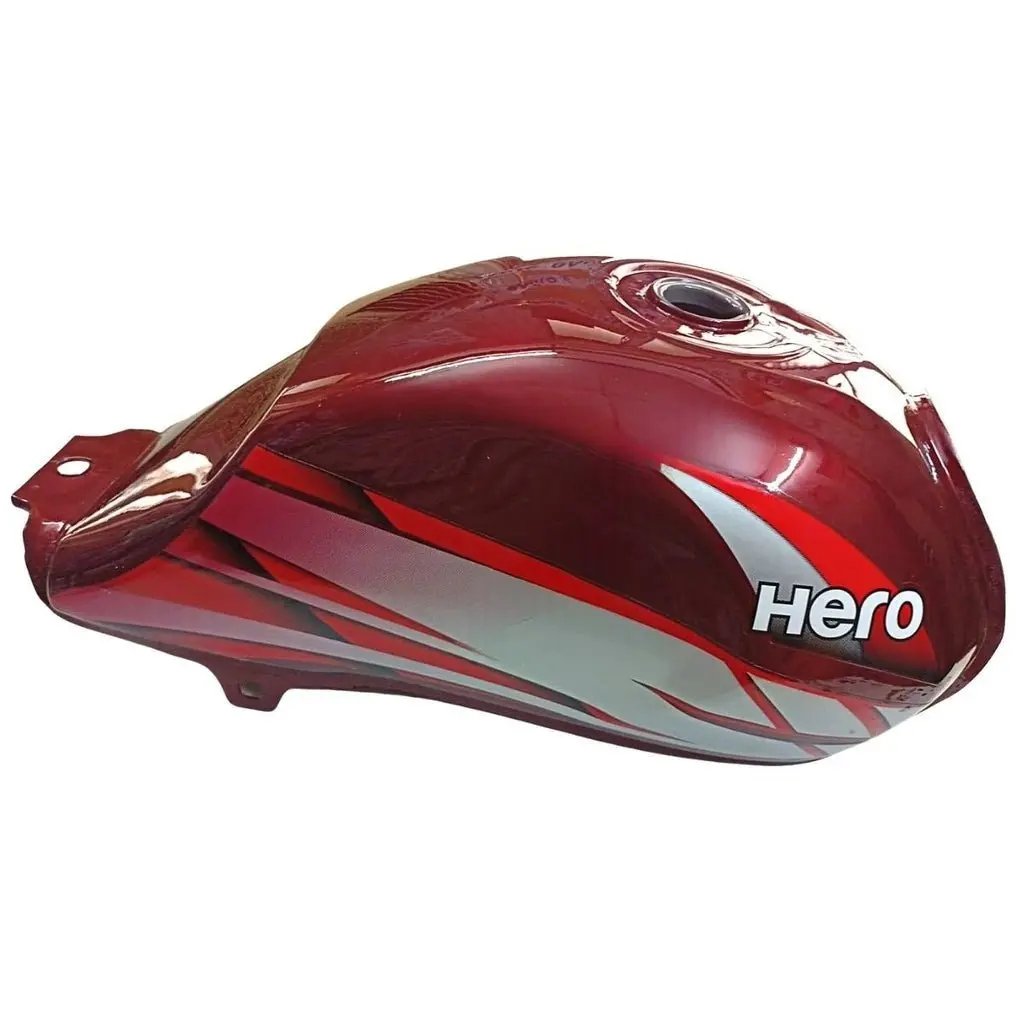 Petrol Tank For Hero Hf Deluxe 2016 (wine Red)