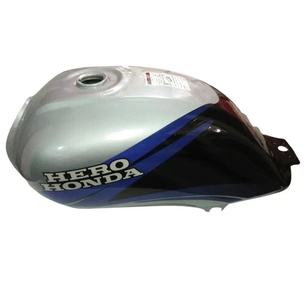 Petrol Tank For Hero Passion Plus (silver/blue)