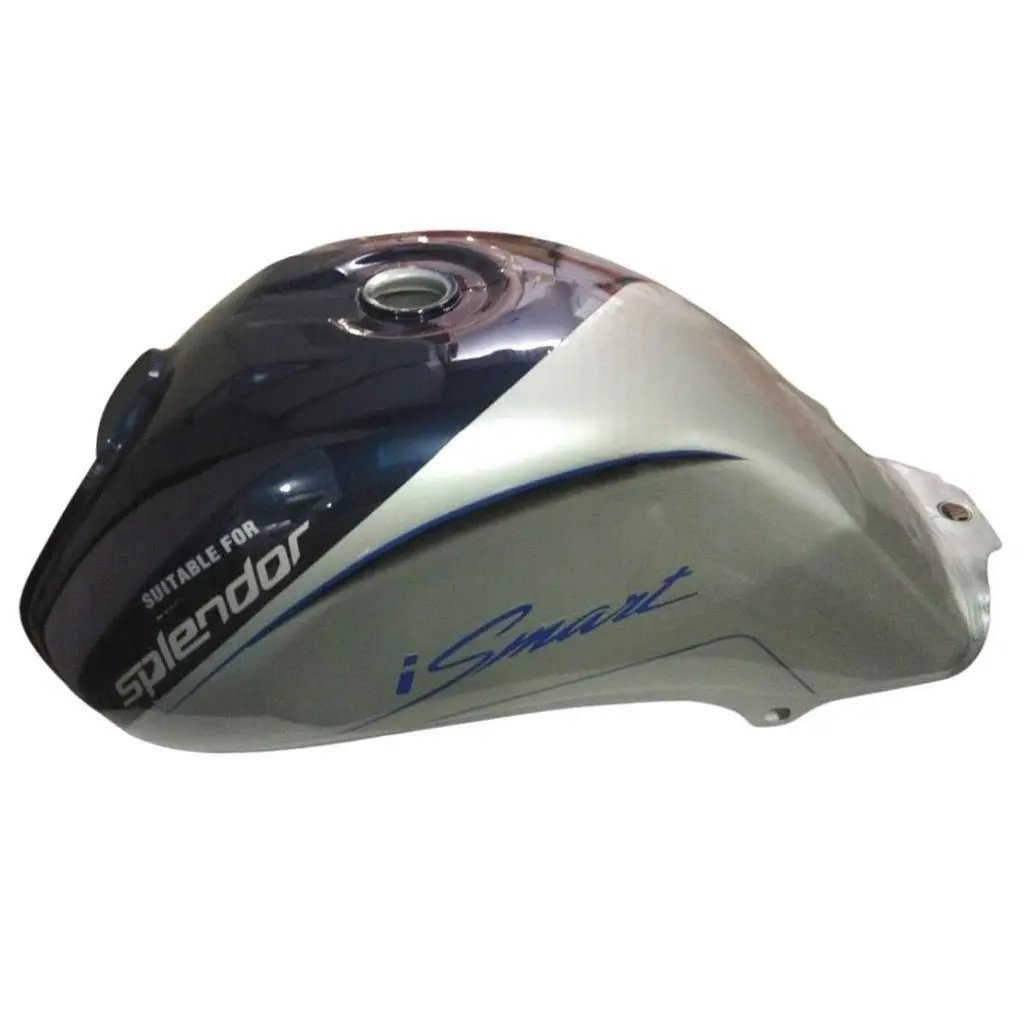 Petrol Tank For Hero Splendor Ismart Bs3 (silver/blue)