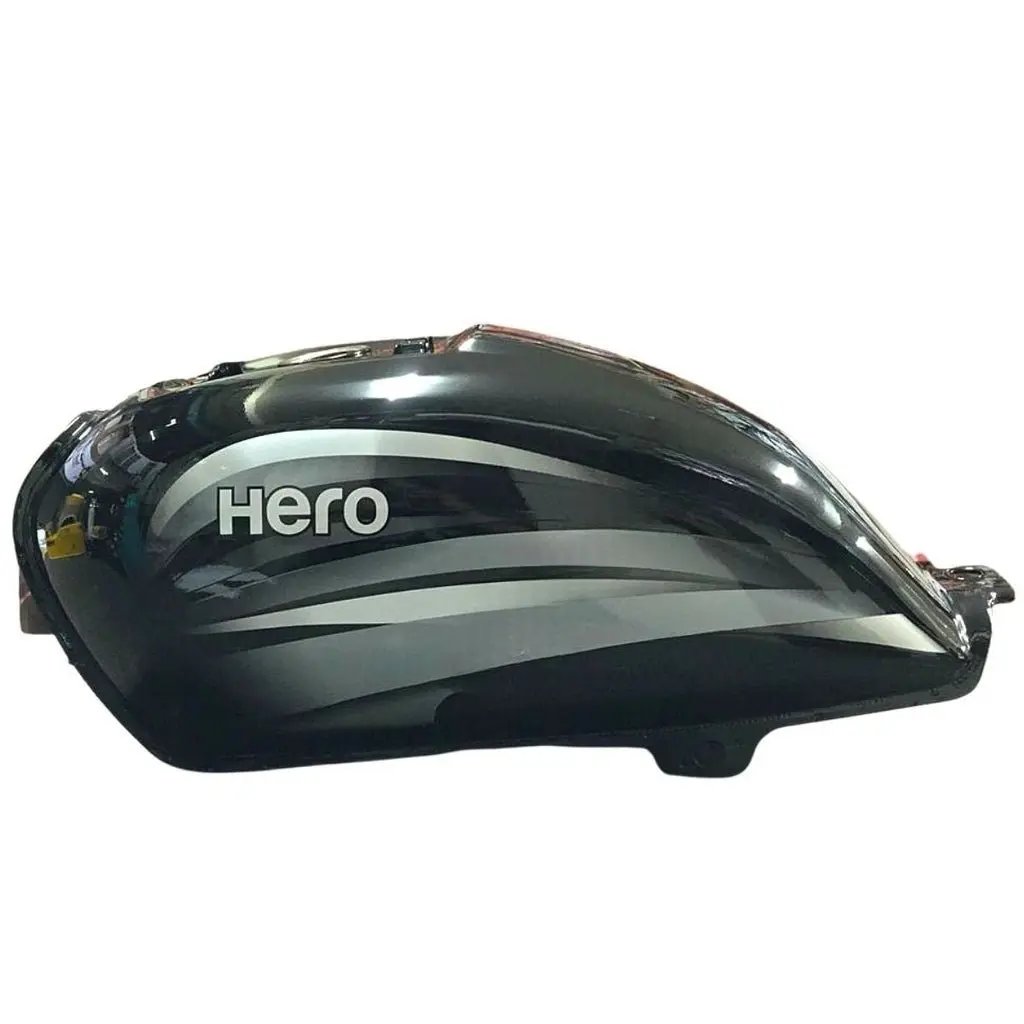 Petrol Tank For Hero Splendor Plus Bs4 2018 Model | Black & Grey