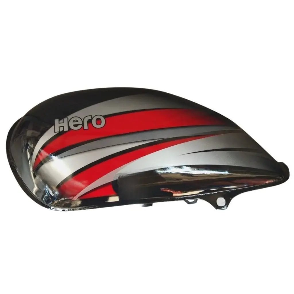 Petrol Tank For Hero Splendor Pro (black/red)