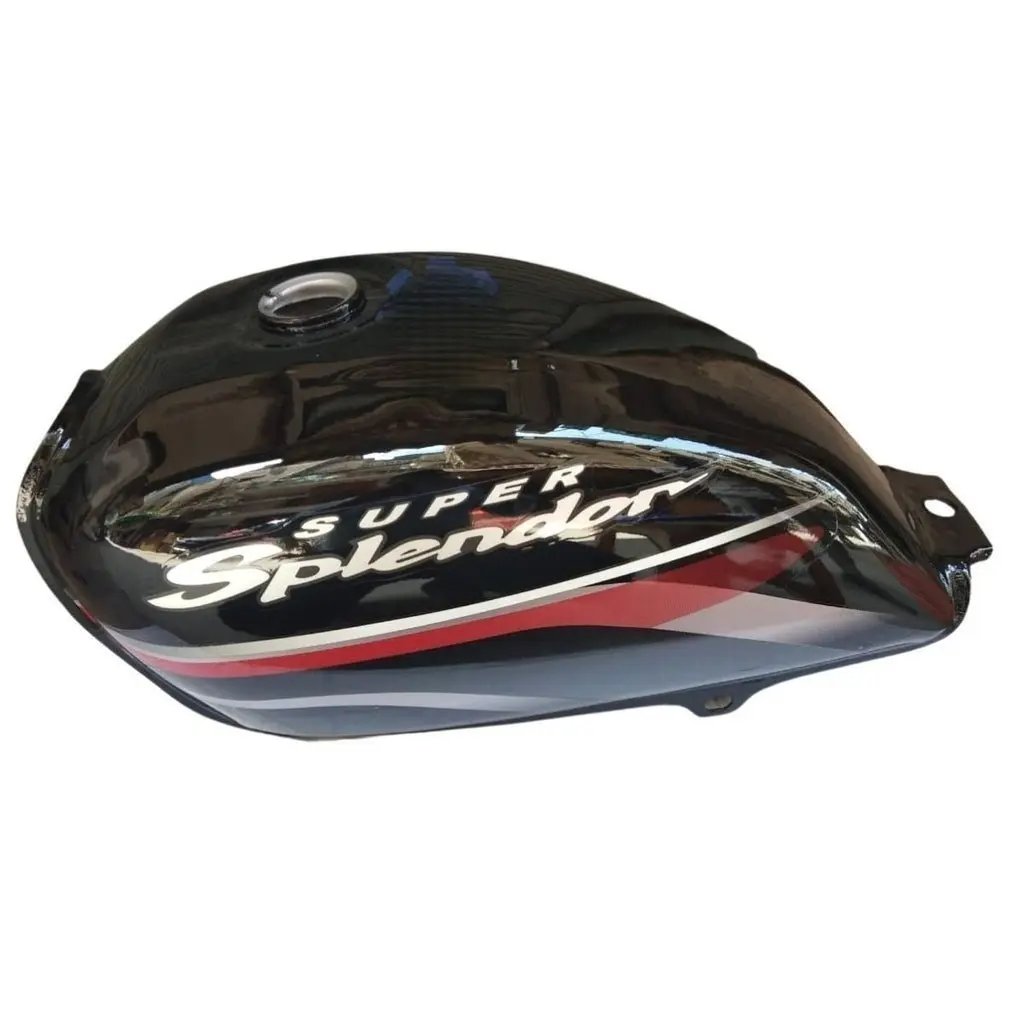 Petrol Tank For Hero Super Splendor Alloy Wheel New Model (black/red)