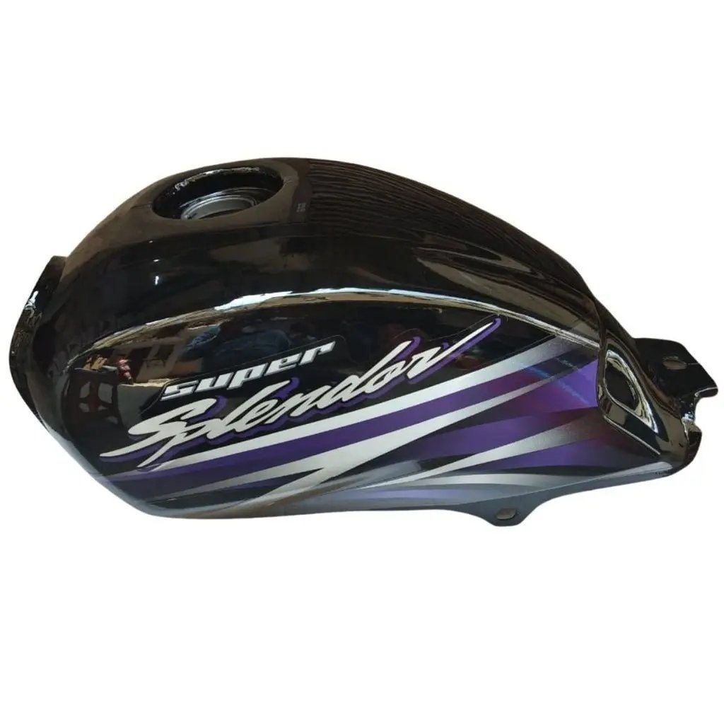 Petrol Tank For Hero Super Splendor Bs4 (black/blue)