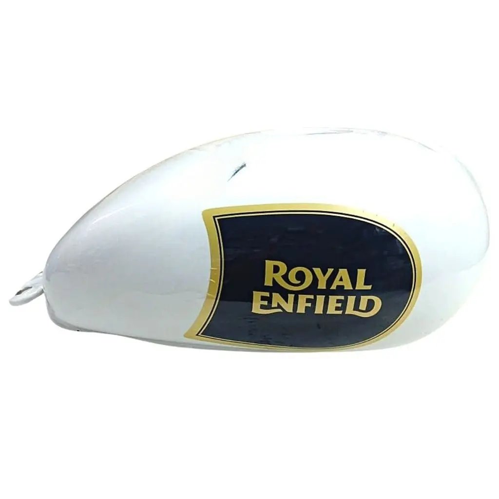 Petrol Tank For Royal Enfield Classic 350 Bs4 | White Colour | Apr 2017 To Mar 2020 Models