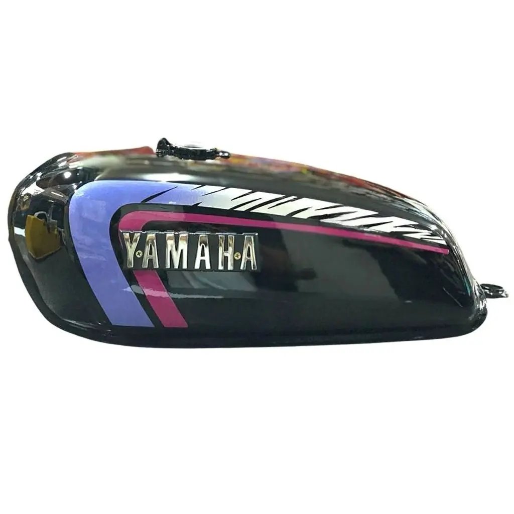 Petrol Tank For Yamaha Rx100 | Rx135 | Rxg | Black & Purple