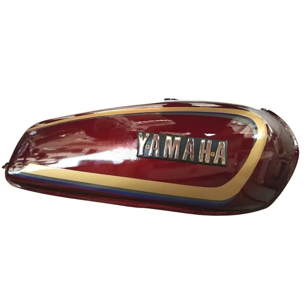 Petrol Tank For Yamaha Rx100/ Rx135/ Rxg (wine Red/golden)