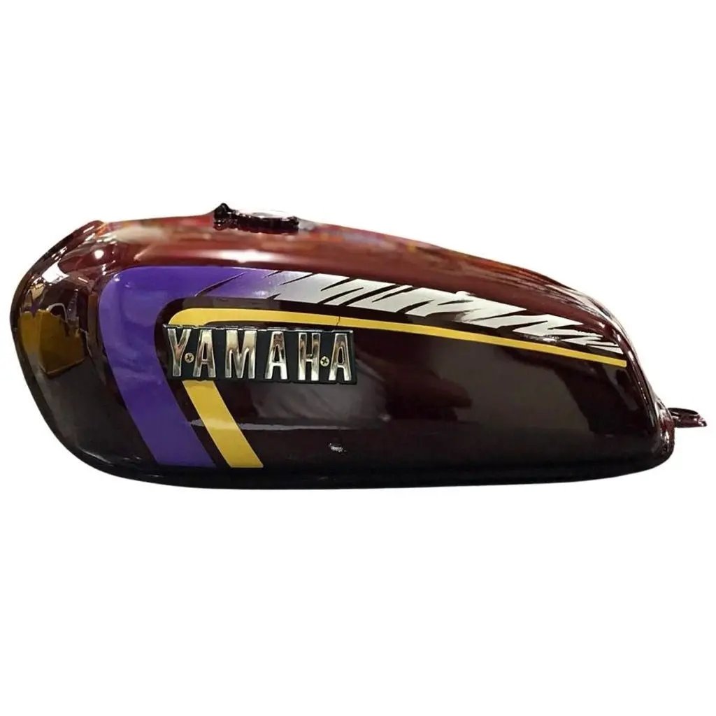 Petrol Tank For Yamaha Rx100 | Rx135 | Rxg | Wine Red | Type 2