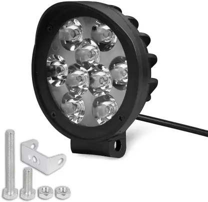 Fog Lamp Round 9 Led/cap Type For Bikes & Scooters