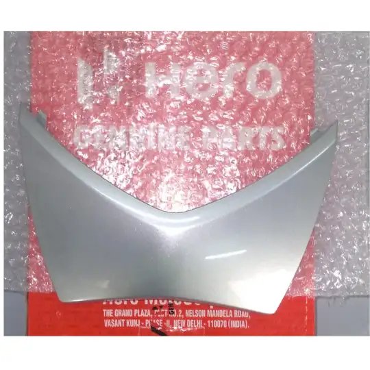 Front Grill (force Silver Me) Chrome For Hero Pleasure Plus