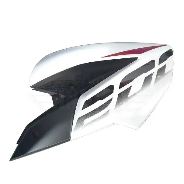 Fuel Tank Cover Right Side Pearl Mett White For Bajaj Pulsar Ns200 Bs6