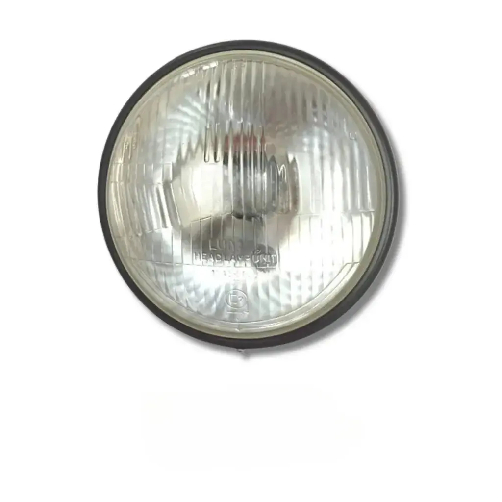 Head Light Set For Royal Enfield Classic | Black Rim With Parking