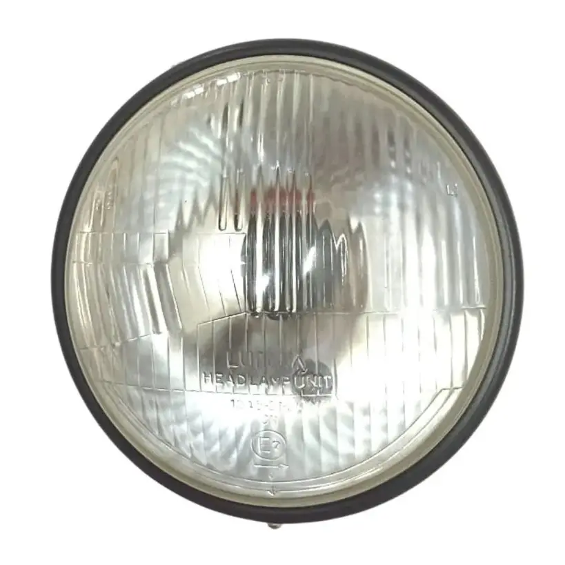 Head Light Set For Royal Enfield Classic | Black Rim With Parking