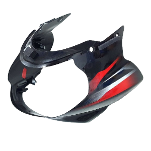 Headlamp Fairing Black & Wine Red For Bajaj Discover 125 Relaunched