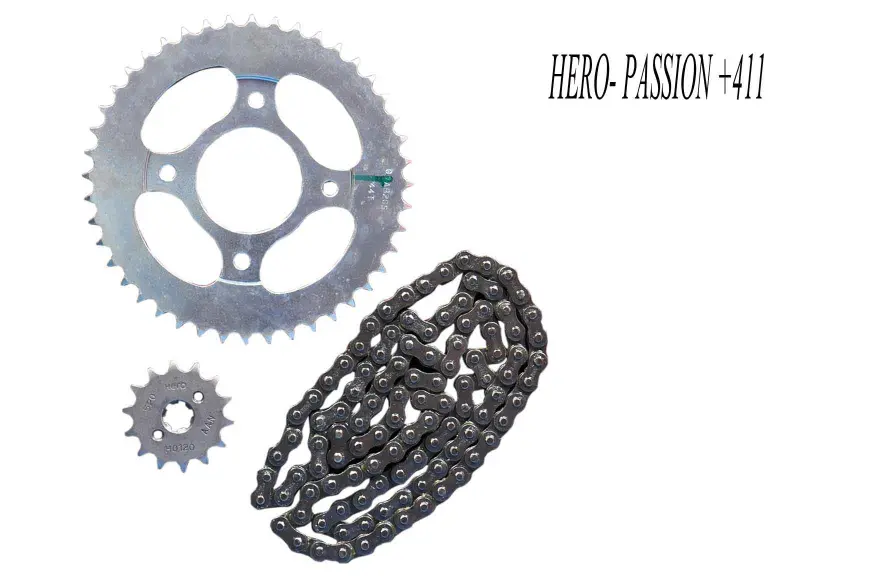Hero Chain Sprocket Kit Passion Plus