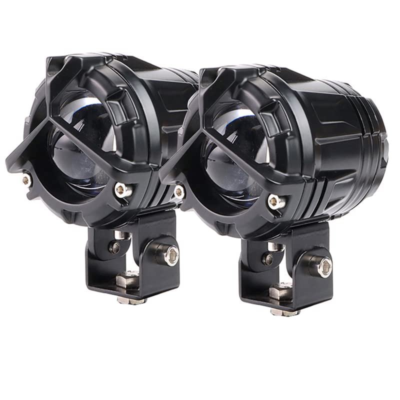 Hjg Y Lens Ultra Wide Led Fog Lights For Royal Enfield Motorcycles (pair With Wiring)