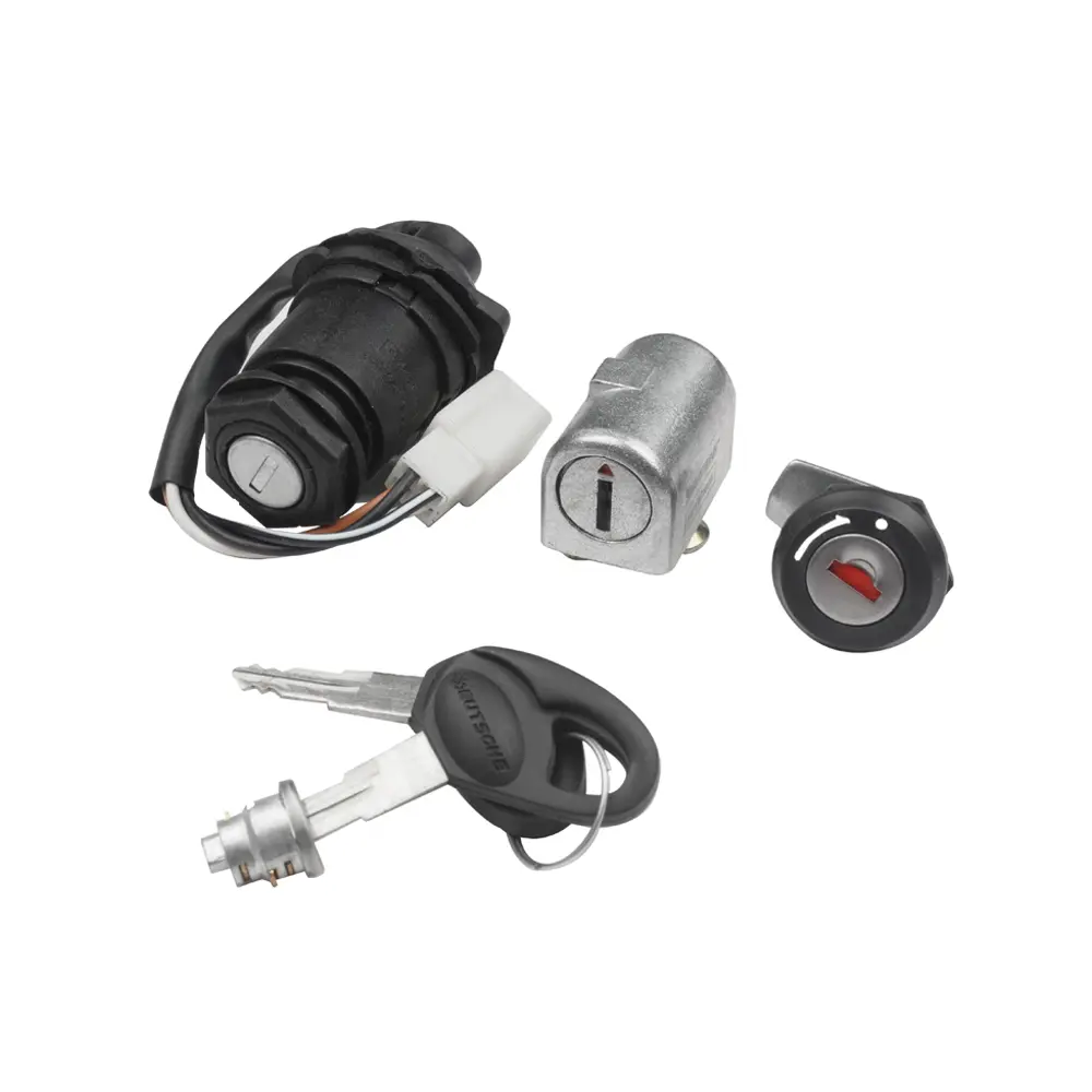 Ignition Lock Kit For Bajaj Boxer At (set Of 4) Consisting Of Ignition Lock, Handle Lock, Petrol Tank Lid Lock & Tool Box Lock