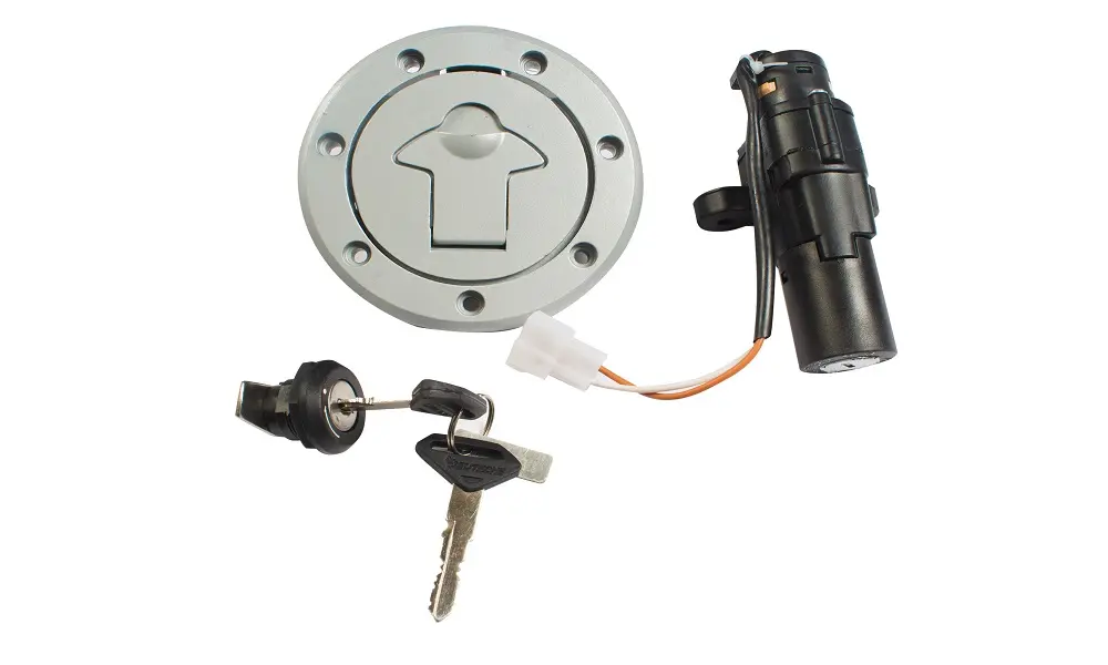 Ignition Lock Kit For Bajaj Pulsar 150 (set Of 4) Consisting Of Ignition Cum Steering Lock, Petrol Tank Lock & Tool Box Lock (2 Pcs.)