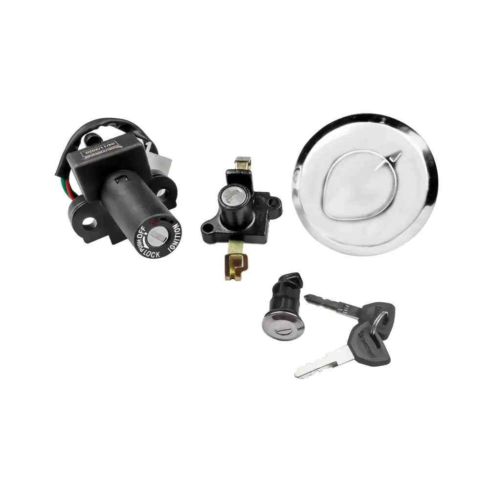 Ignition Lock Kit For Hero Passion+ Disk Brake (set Of 4) Consisting Of Ignition Cum Steering Lock, Petrol Tank Lock, Seat Lock & Tool Box Lock