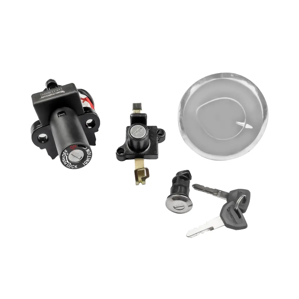 Ignition Lock Kit For Hero Passion Pro Tr (set Of 4) Consisting Of Ignition Cum Steering Lock, Petrol Tank Lock, Seat Lock & Tool Box Lock