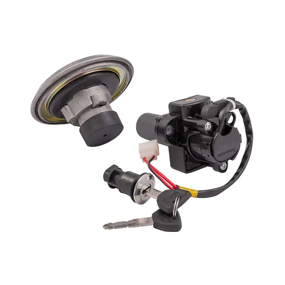 Ignition Lock Kit For Hero Super Splendor Es (2006 To 2007 Model) (set Of 3) Consisting Of Ignition Cum Steering Lock, Petrol Tank Lock & Tool Box Lock