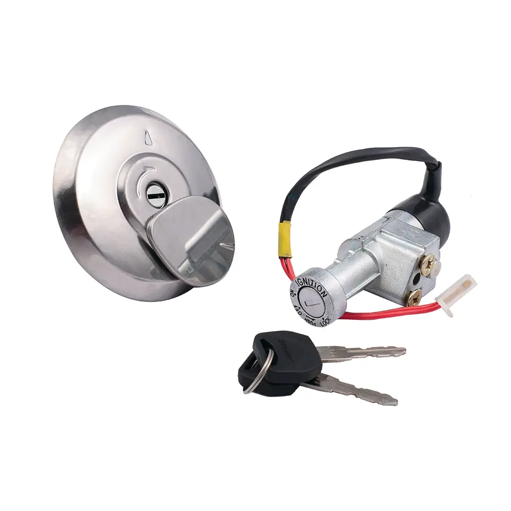Ignition Lock Kit For Honda Dream Neo 110 Es (2016 Model) (set Of 2) Consisting Of Ignition Switch & Petrol Tank Lock