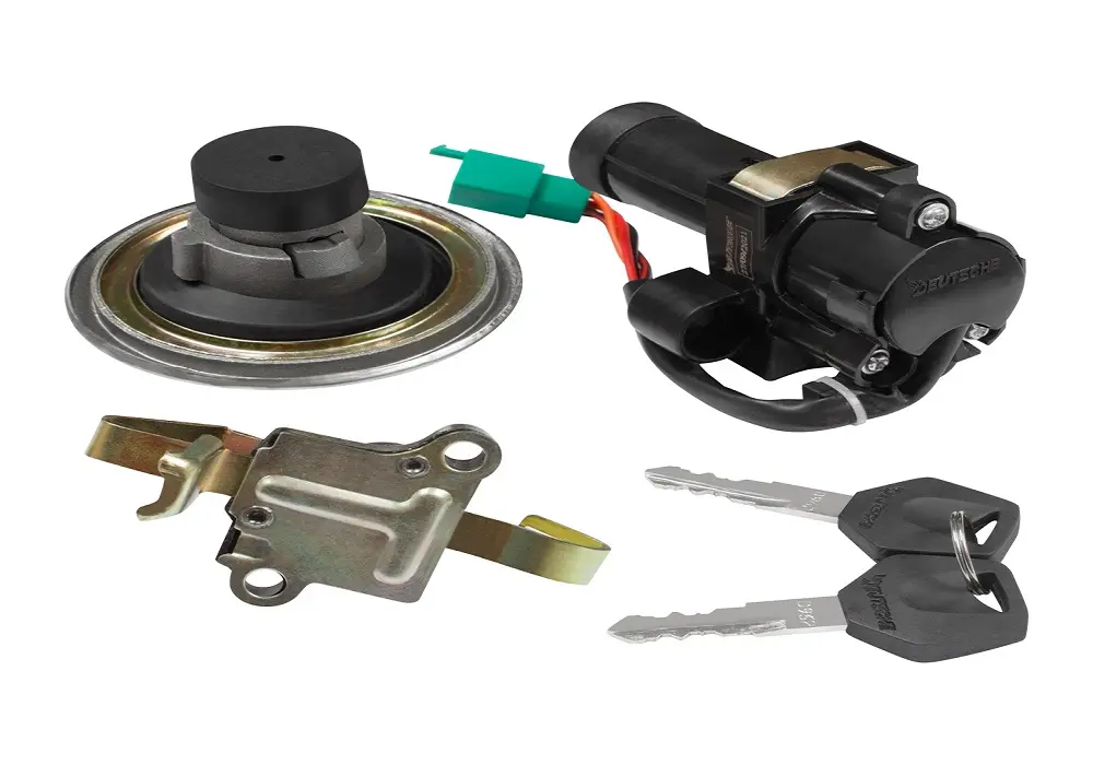 Ignition Lock Kit For Tvs Sport Cvti (2009 Model Onwards) (set Of 3) Consisting Of Ignition Cum Steering Lock, Petrol Tank Lock & Seatlock